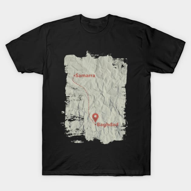 Appointment in Samarra ancient roadmap T-Shirt by TONYSTUFF